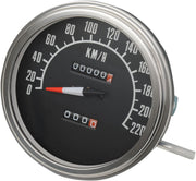 Drag Specialties 5" FL-Style 1:1 Speedometer for 1962-1980 Harley-Davidson Touring and 1971-1972,1980-1983 Harley-Davidson FXR Motorcycles