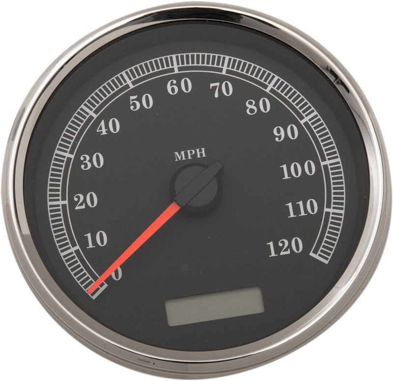 Drag Specialties 5 in. Programmable Electronic Imperial Speedometer for Various Various Harley-Davidson Motorcycles (See Fitment List)