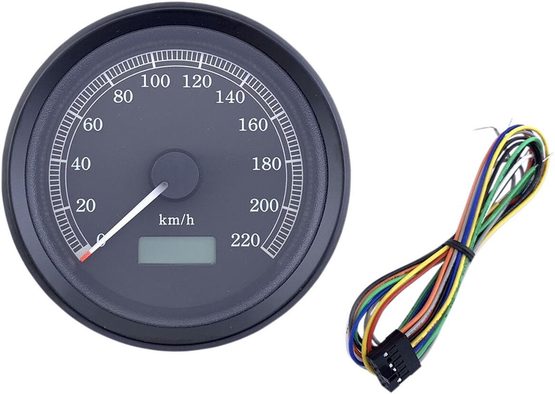 Drag Specialties 3 3/8 in. Universal Programmable Electronic Speedometer