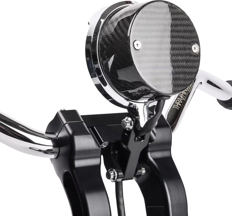 Thrashin Supply Co. Speedo Gauge Relocation Kit In Chrome For 2022-2025 Softail Low Rider S & Low Rider ST / Street Bob Models