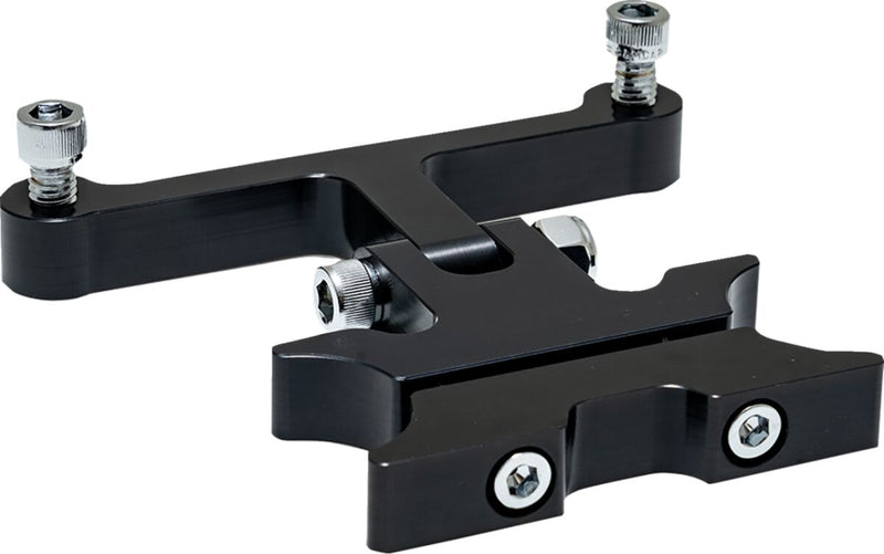 Burly Brand Speedometer Relocation Kit for 1980-1990, 1993-2025 Harley-Davidson Relocating Kit Black Gauge Billet Aluminium