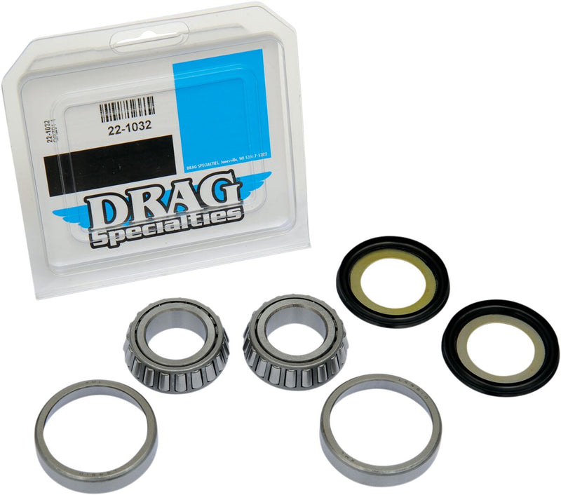 Drag Specialties Neck Post Bearing and Race Complete Replacement Kit Fits Harley-Davidson Dyna, Softail, Sportster, Touring, V-Rod Models 1960-2019
