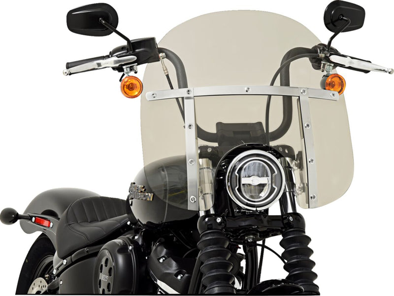 Memphis Shades Memphis Fats 15 in. Windshield for Standard 5 3/4 in. - 7 in. Headlights