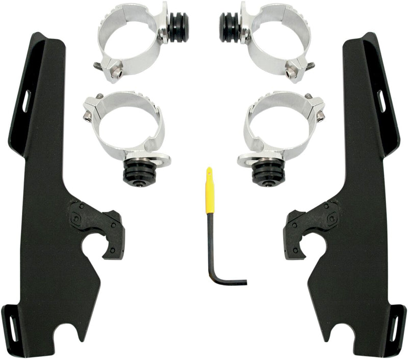 Memphis Shades Fats/Slim Windshield  Trigger-Lock Complete Mount Kit #MEB8977