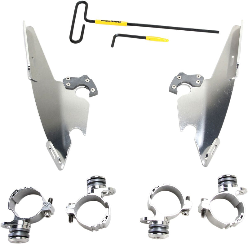 Memphis Shades Fats/Slim Windshield  Trigger-Lock Complete Mount Kit #MEK2001