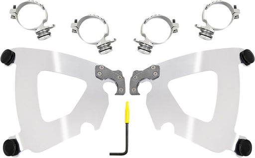 Memphis Shades Black No-Tool Trigger-Lock Mounting Hardware for Road Warrior Fairing for 2016-2020 Harley-Davidson Sportster Forty-Eight - XL 1200X and 2018-2019 Harley-Davidson Sportster Forty-Eight Special - XL 1200XS Motorcycles