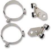 Memphis Shades Metric Custom Lower Deflector Mount Kit Lowers Mounting Kit Polished Complete Wind Deflector Aluminium