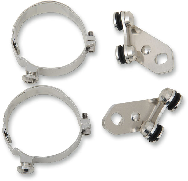 Memphis Shades Metric Custom Lower Deflector Mount Kit Lowers Mounting Kit Polished Complete Wind Deflector Aluminium