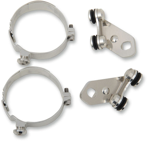 Memphis Shades Metric Custom Lower Deflector Mount Kit Lowers Mounting Kit Polished Complete Wind Deflector Aluminium