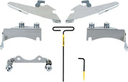 Memphis Shades Metric Windshield Trigger-Lock Complete Mount Kit for 2006-2025 KAWASAKI VN 900 Trigger Lock Mounting Kit Polished Aluminium #MEM8962