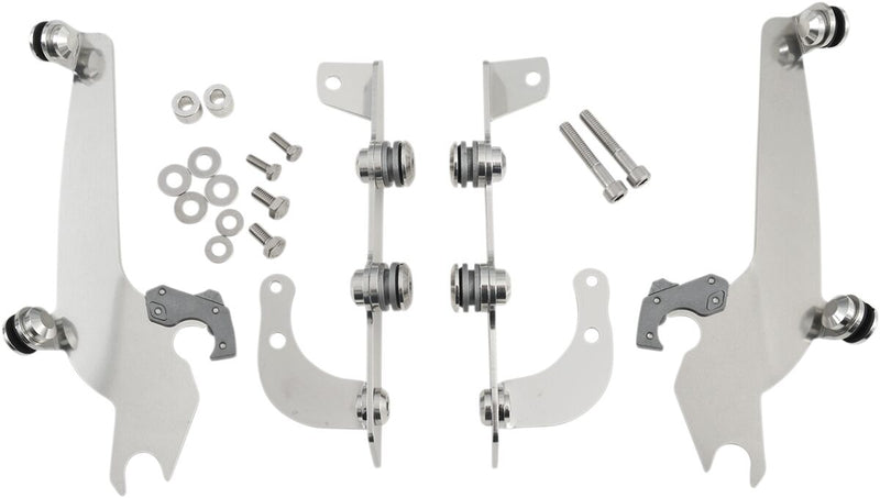 Memphis Shades No-Tool Trigger-Lock Hardware Kits for Sportshields for 2004-2017 Honda Shadow Motorcycles