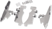 Memphis Shades Metric Windshield Trigger-Lock Complete Mount Kit for 2007-2015 YAMAHA XVS Trigger Lock Mounting Kit Polished Aluminium #MEM8969