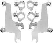 Memphis Shades Metric No-Tool Trigger-Lock Mount Kit for Sportshield for 2004-2009 HONDA VTX 1300 C Mounting Kit Polished Complete Exposed Forks Wi...
