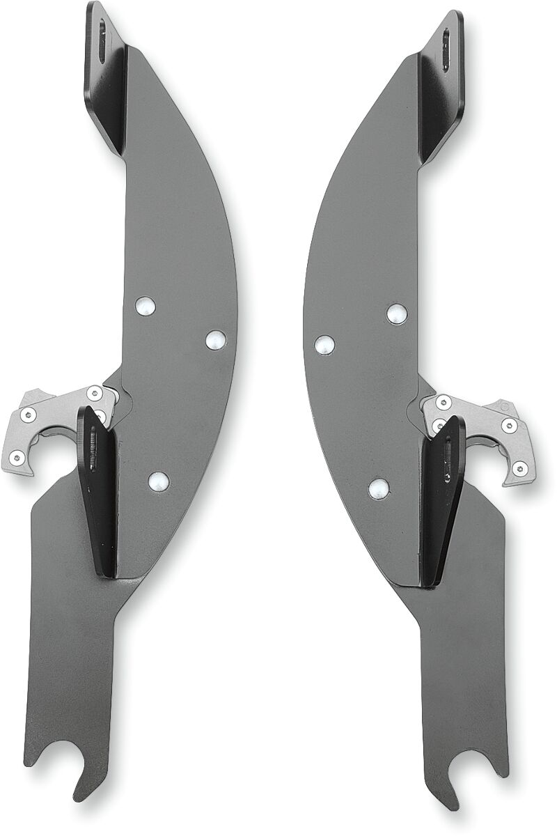Memphis Shades Metric Windshield Trigger-Lock Complete Mount Kit for 2003-2009 HONDA VTX 1300 Trigger Lock Mounting Kit Black Aluminium