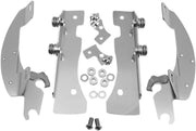 Memphis Shades Metric Windshield Trigger-Lock Complete Mount Kit for 1999-2014 YAMAHA Trigger Lock Mounting Kit Polished Aluminium