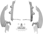 Memphis Shades Metric Windshield Trigger-Lock Complete Mount Kit for 2004-2009, 2011-2020, 2022-2024 HONDA Trigger Lock Mounting Kit Polished Alumi... #MEK1908