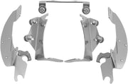 Memphis Shades Metric Windshield Trigger-Lock Complete Mount Kit for 2006-2025 KAWASAKI VN 900 Trigger Lock Mounting Kit Polished Aluminium