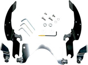 Memphis Shades Metric Windshield Trigger-Lock Complete Mount Kit for 2005-2009 SUZUKI Trigger Lock Mounting Kit Black Aluminium