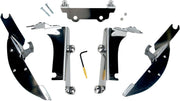 Memphis Shades Metric Windshield Trigger-Lock Complete Mount Kit for 1996-2006 KAWASAKI Trigger Lock Mounting Kit Polished Aluminium
