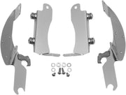 Memphis Shades Metric Windshield Trigger-Lock Complete Mount Kit for 2009-2014 KAWASAKI VN 1700 Trigger Lock Mounting Kit Polished Aluminium