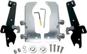 Memphis Shades Metric Windshield Trigger-Lock Complete Mount Kit for 2006-2014 YAMAHA XV 1900 Trigger Lock Mounting Kit Black Aluminium #MEK1938