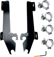 Memphis Shades Metric Windshield Trigger-Lock Complete Mount Kit for 2010-2016 HONDA VT 1300 CR Trigger Lock Mounting Kit Black Aluminium