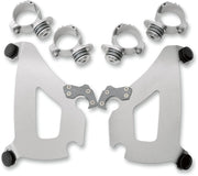 Memphis Shades Metric Bullet Fairing Mount Kit for 2000-2015 HONDA VT 750 Mounting Kit Polished Complete Aluminium