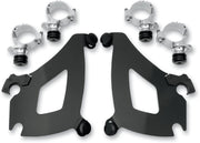 Memphis Shades Metric Bullet Fairing Mount Kit for 2010-2014 HONDA VT 1300 CS Mounting Kit Black Complete Aluminium