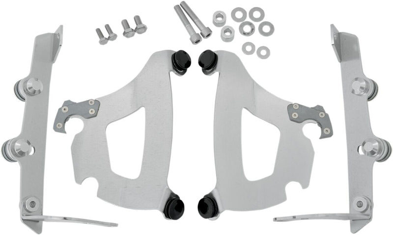 Memphis Shades Metric Bullet Fairing Mount Kit for 2010-2020, 2022-2023 HONDA VT 750 C2B Mounting Kit Polished Complete Aluminium #MEK1973