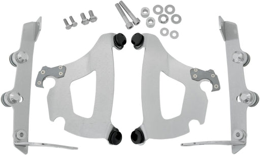 Memphis Shades Metric Bullet Fairing Mount Kit for 2010-2020, 2022-2023 HONDA VT 750 C2B Mounting Kit Polished Complete Aluminium
