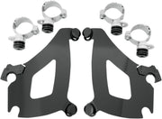Memphis Shades Metric Bullet Fairing Mount Kit Mounting Kit Black Complete Aluminium