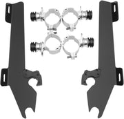 Memphis Shades Metric Windshield Trigger-Lock Complete Mount Kit for 2010-2014 HONDA VT 1300 CS Trigger Lock Mounting Kit Black Aluminium
