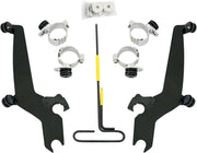 Memphis Shades Metric No-Tool Trigger-Lock Mount Kit for Sportshield for 1987-2015 HONDA Mounting Kit Black Complete Windshield Aluminium #MEB8916