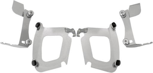 Memphis Shades Metric Bullet Fairing Mount Kit for 2003-2009 HONDA VTX 1300 Mounting Kit Polished Complete Aluminium