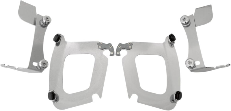 Memphis Shades Metric Bullet Fairing Mount Kit for 2003-2009 HONDA VTX 1300 Mounting Kit Polished Complete Aluminium #MEK1978