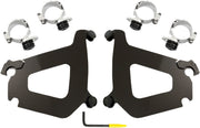 Memphis Shades Metric Bullet Fairing Mount Kit for 2008-2017 YAMAHA XV 1900 C Mounting Kit Black Complete Aluminium