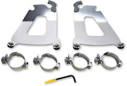 Memphis Shades Metric Bullet Fairing Mount Kit for 2002-2008 HONDA VTX 1800 Mounting Kit Polished Complete Aluminium #MEK2012