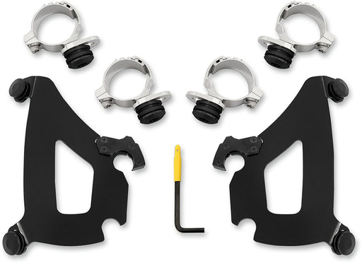 Memphis Shades Black Trigger Lock Mounting Kit for Bullet Fairing for 2015-2024 Indian Scout Motorcycles