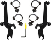 Memphis Shades Metric El Paso Sportshield Trigger Lock Mounting Kit for 2021-2024 HONDA CMX 1100 Black Windshield Aluminium Stainless Steel