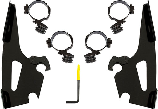 Memphis Shades Metric Batwing Fairing Trigger Lock Mounting Kit for 2021-2024 HONDA CMX 1100 Black Aluminium Stainless Steel