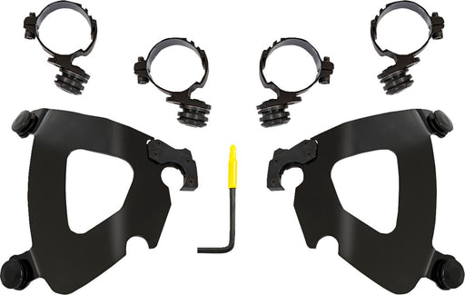 Memphis Shades Metric Gauntlet Fairing Trigger-Lock Mounting Kit for 2021-2024 HONDA CMX 1100 Black Aluminium Stainless Steel