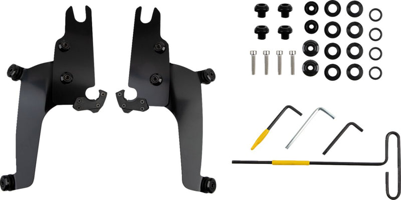 Memphis Shades Black Sportshield Trigger-Lock Mounting Kit for 2022-2026 Indian Chief Motorcycles