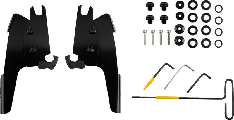 Memphis Shades Black Batwing Fairing Trigger-Lock Mounting Kit for 2022-2026 Indian Chief Motorcycles