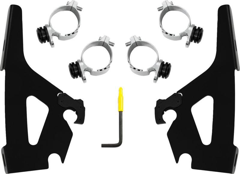 Memphis Shades Black Batwing Fairing Trigger-Lock Mounting Kit for 2022-2026 Indian Chief Motorcycles