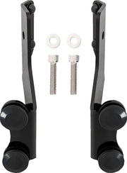 Memphis Shades Metric Lowers Mount Kit Black Wind Deflector