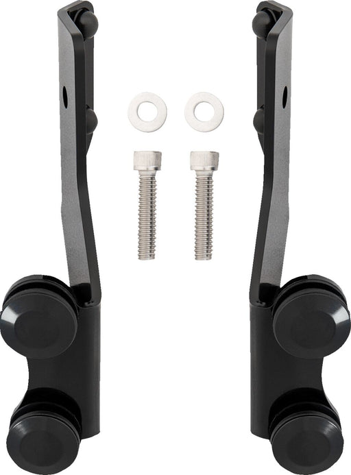 Memphis Shades Metric Lowers Mount Kit Black Wind Deflector