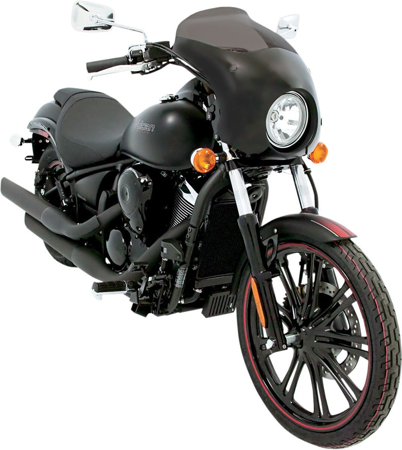 Memphis Shades Metric Bullet Fairing Black Lucite Each