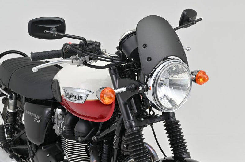 Daytona Aluminium Meter Visor with Bracket Set for 2002-2005, 2016-2026 TRIUMPH BONNEVILLE Fairing Black Round Street 7075-T6 Aluminium