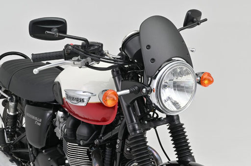 Daytona Aluminium Meter Visor with Bracket Set for 2002-2005, 2016-2026 TRIUMPH BONNEVILLE Fairing Black Round Street 7075-T6 Aluminium