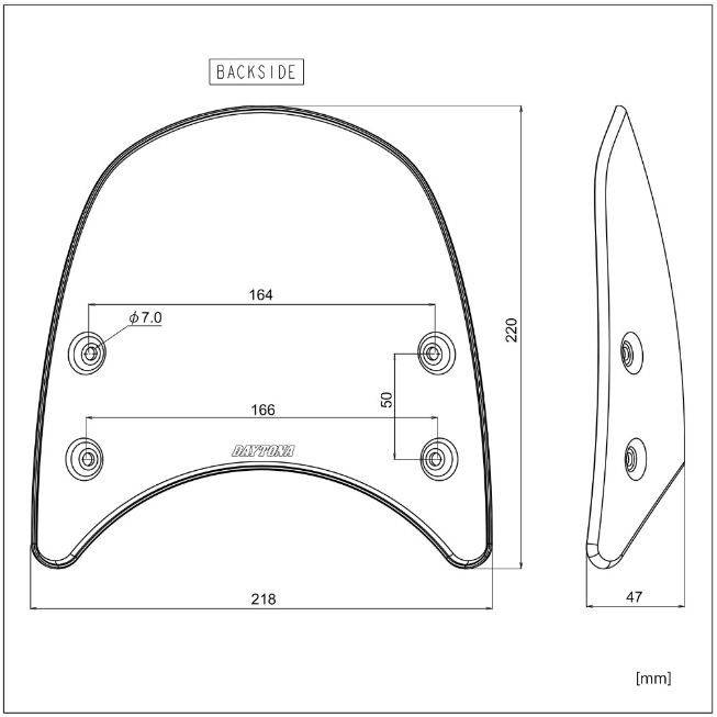 Daytona Aluminium Meter Visor with Bracket Set for 2002-2005, 2016-2026 TRIUMPH BONNEVILLE Fairing Black Round Street 7075-T6 Aluminium Each